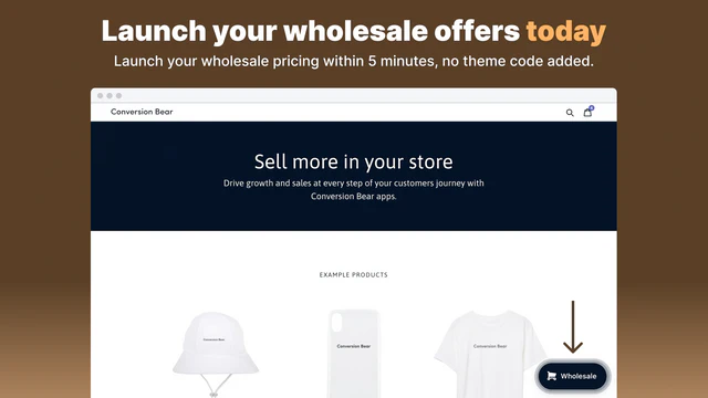 application de vente en gros shopify, vente en gros, tarification en gros