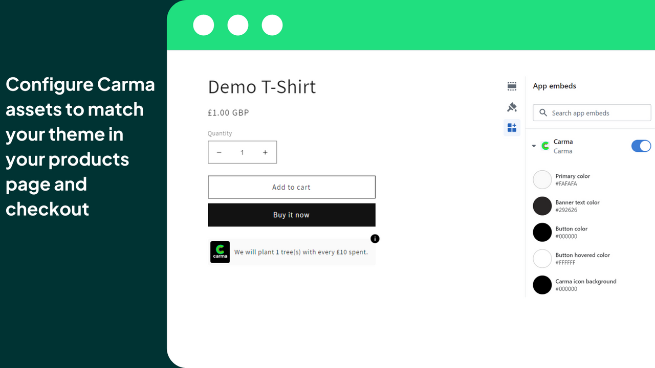 Configure the look and feel of your checkout