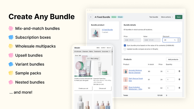 Create Any Product Bundle Type, like multipacks and other kits