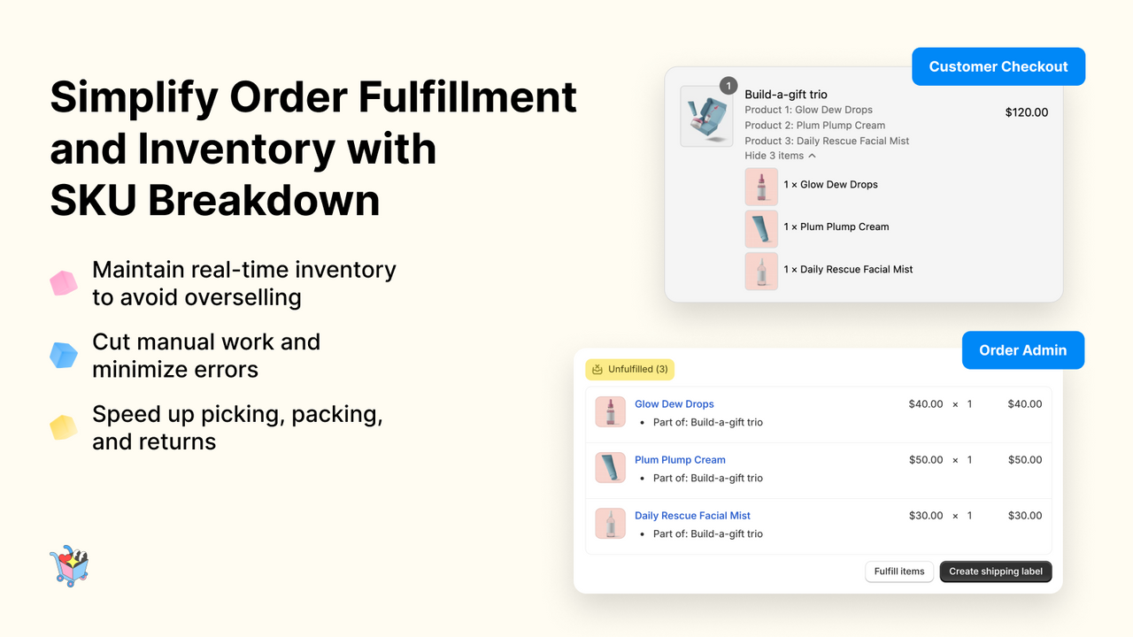 Simplify Order Fulfillment and Inventory with SKU Breakdown