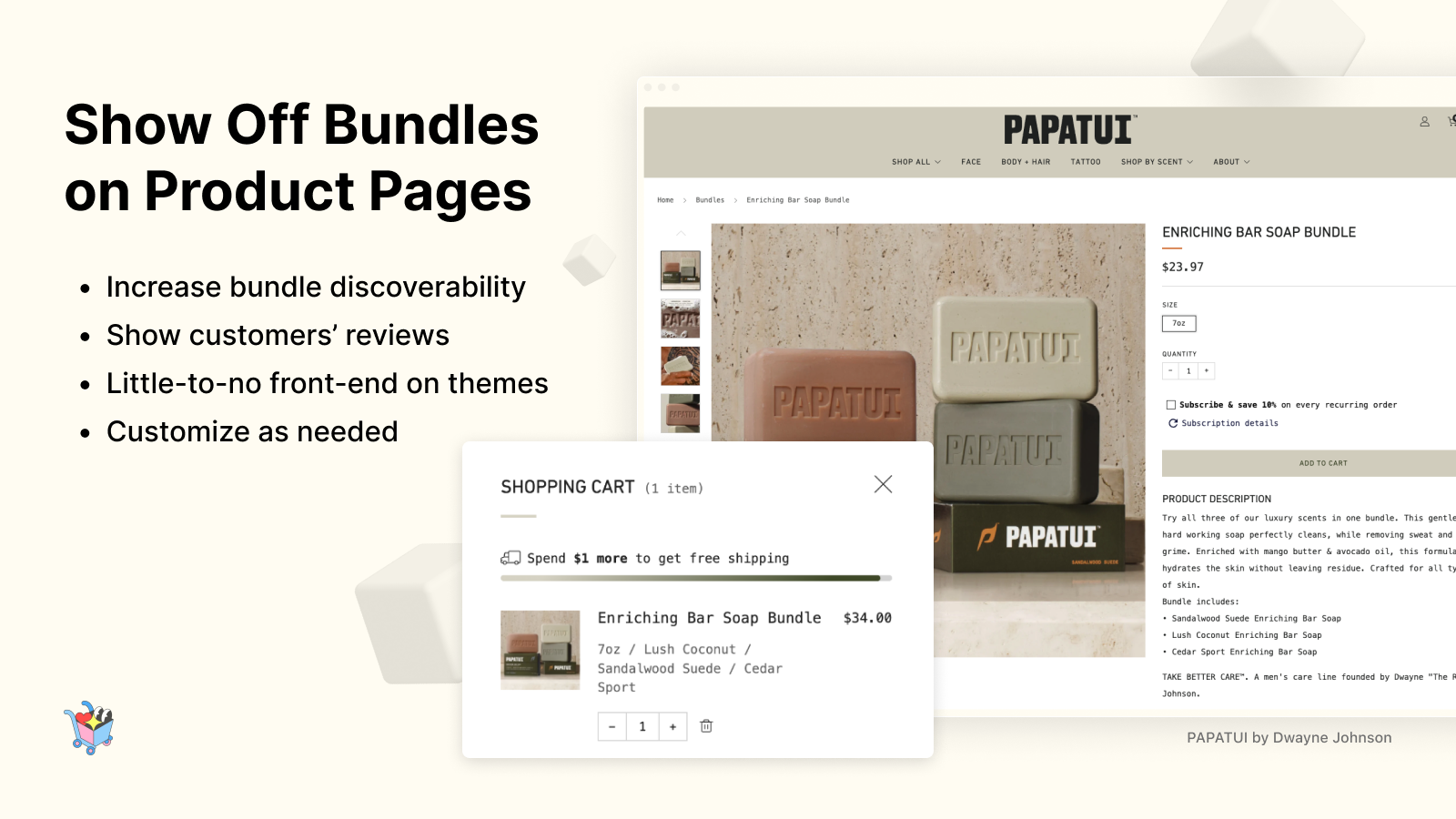 Show Off Bundles on dedicated Product Pages