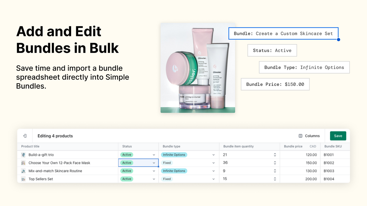 Add and Edit Bundles in Bulk using spreadsheets