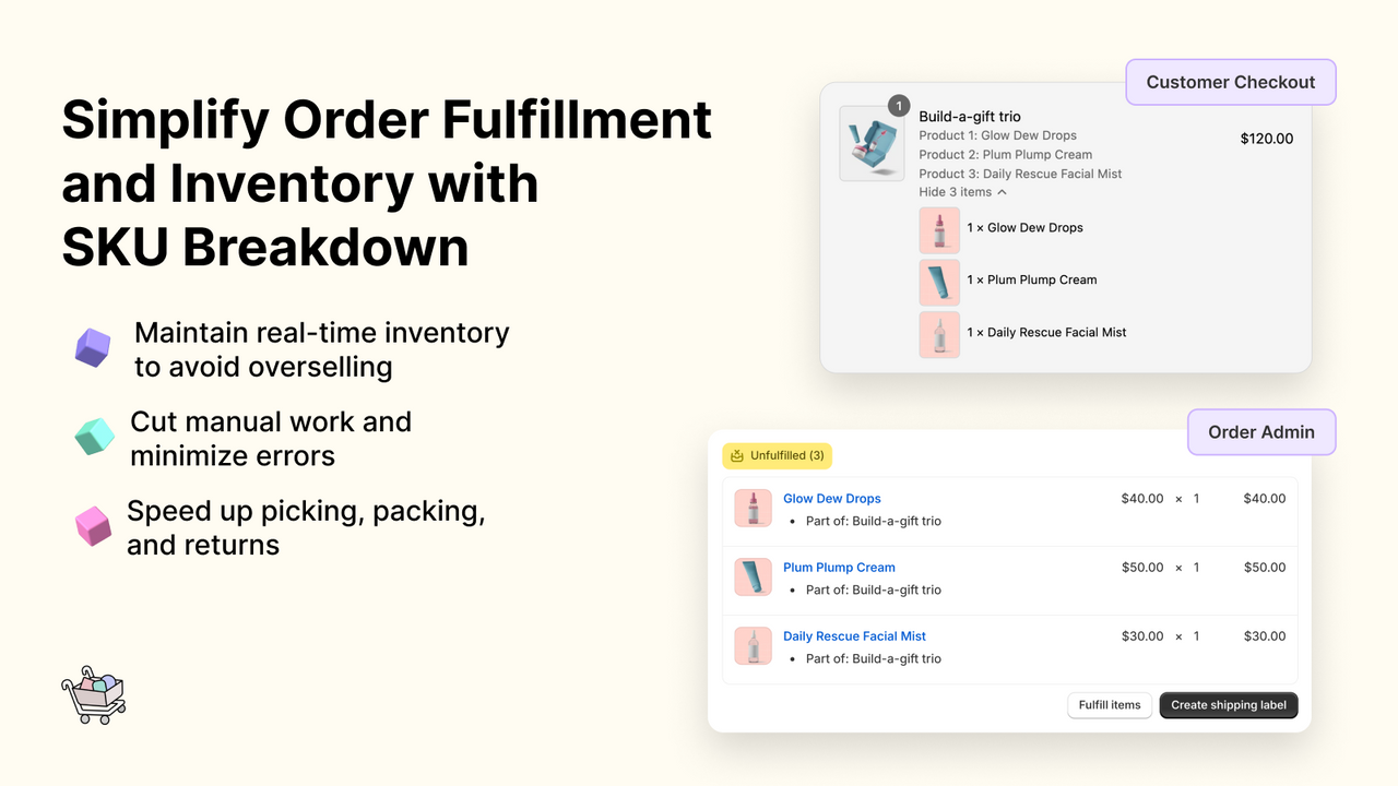Simplify Order Fulfillment and Inventory with SKU Breakdown
