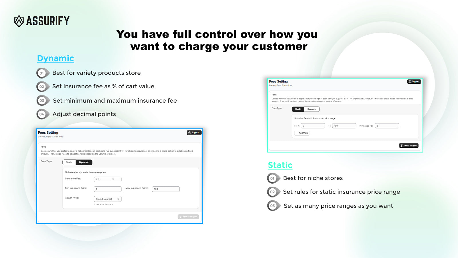 Assurify Shipping Protection Screenshot