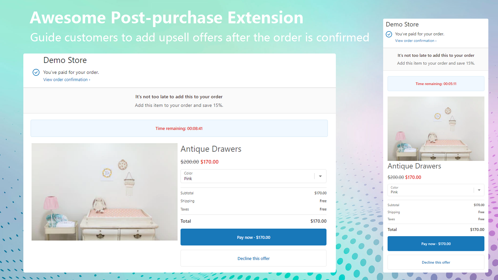 Awesome Post-purchase Extension