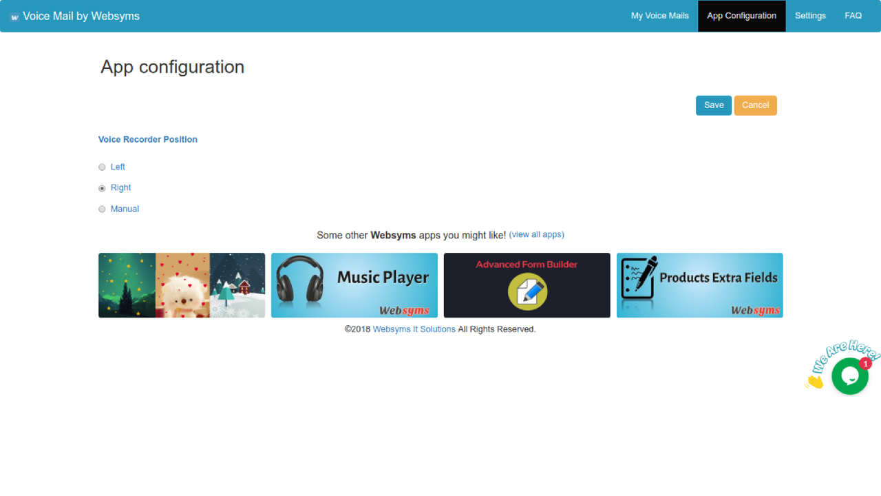 Configuración de la Aplicación