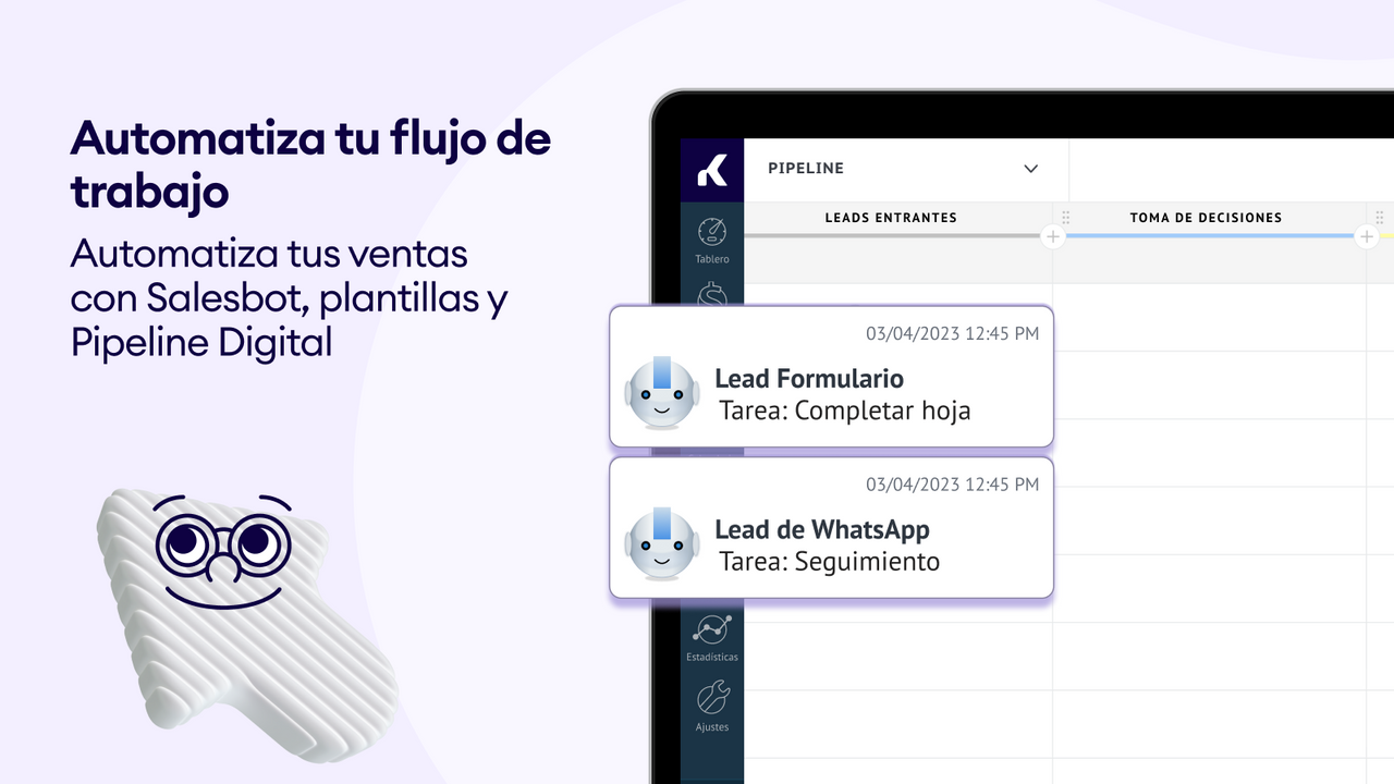 Automatiza las ventas con Salesbot, plantillas y pipeline