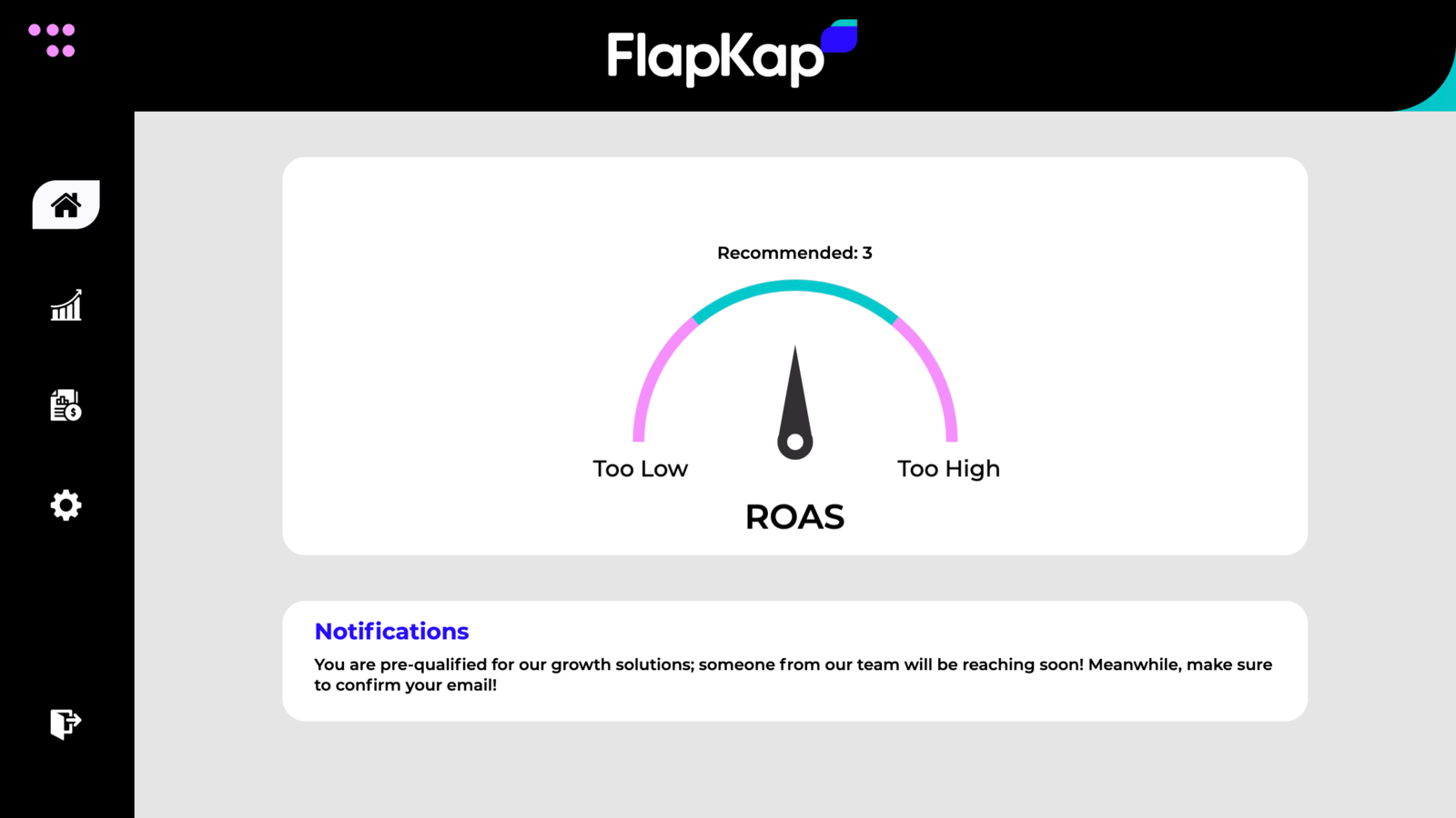 Recomendación de ROAS impulsada por IA