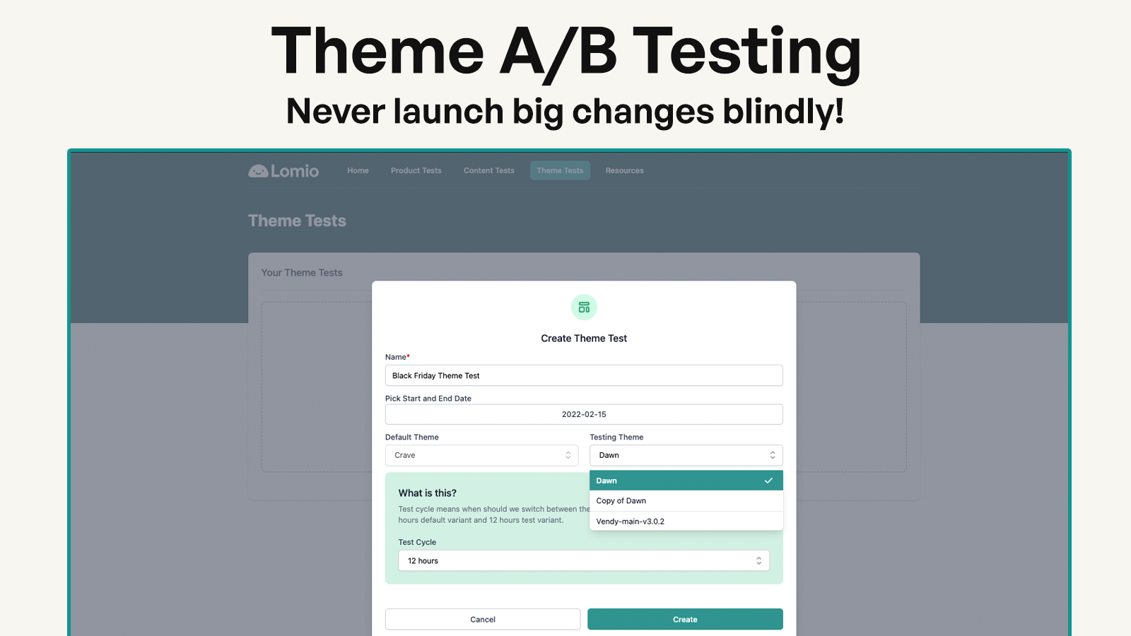 Lomio ‑ All‑In‑One A/B Testing Screenshot