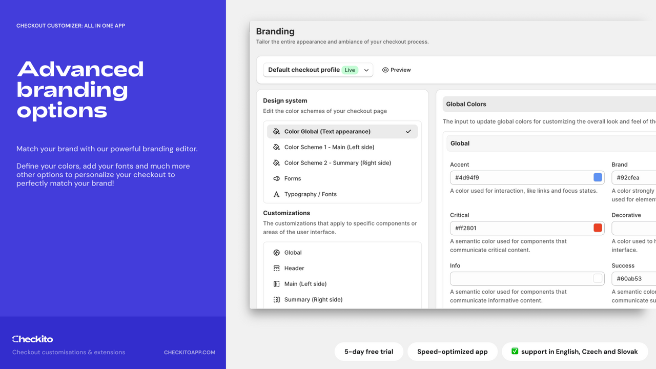 Customize your checkout branding