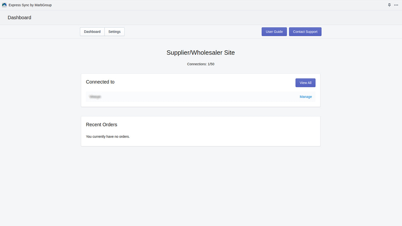 Sync App Supplier and wholesaler Dashboard