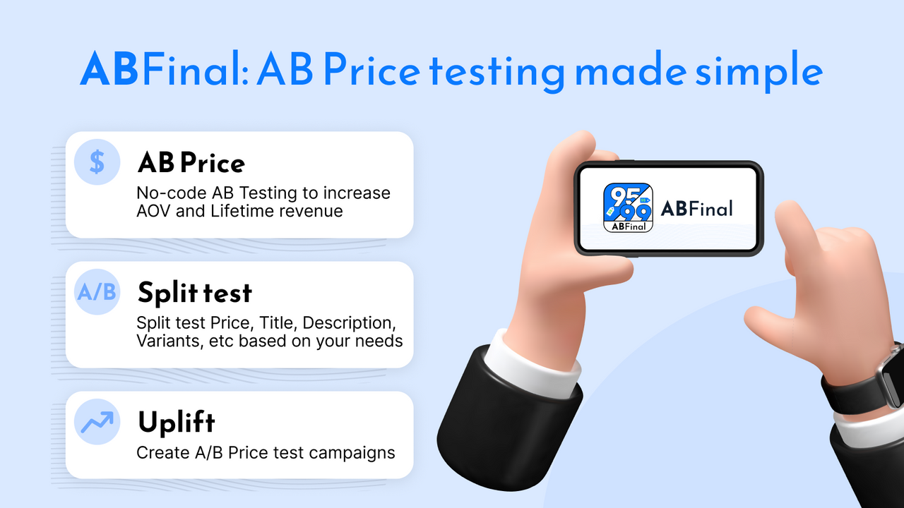 test a/b price variants to find winning product