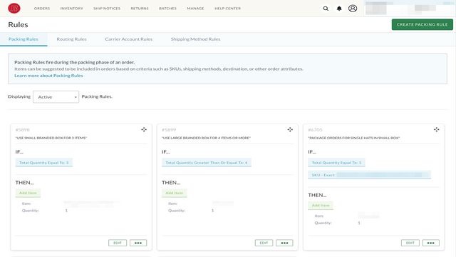 Powerful routing and order logic.