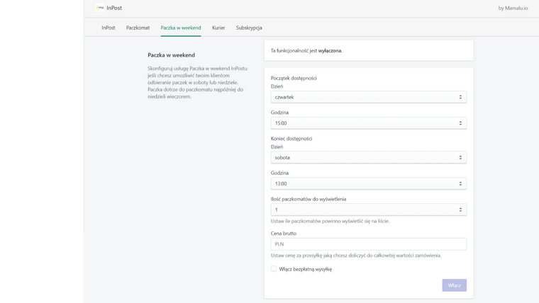 InPost Integracja Screenshot