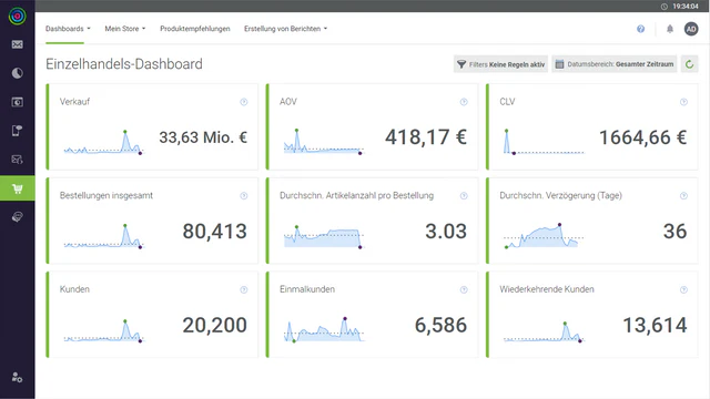 Retail dashboard