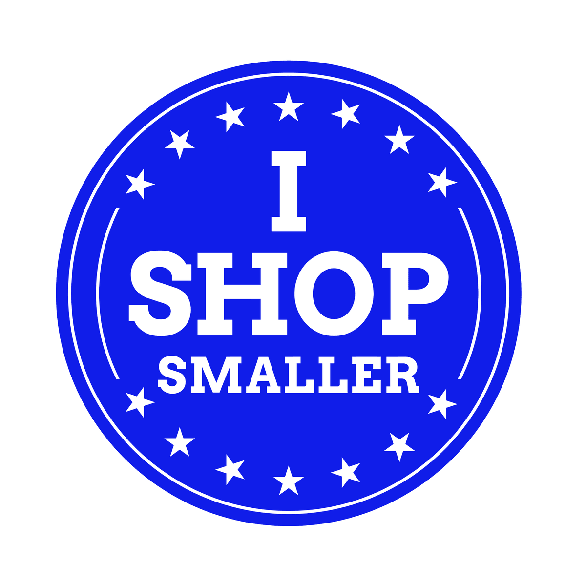 Shop Smaller ‑ Free Sticker for Shopify