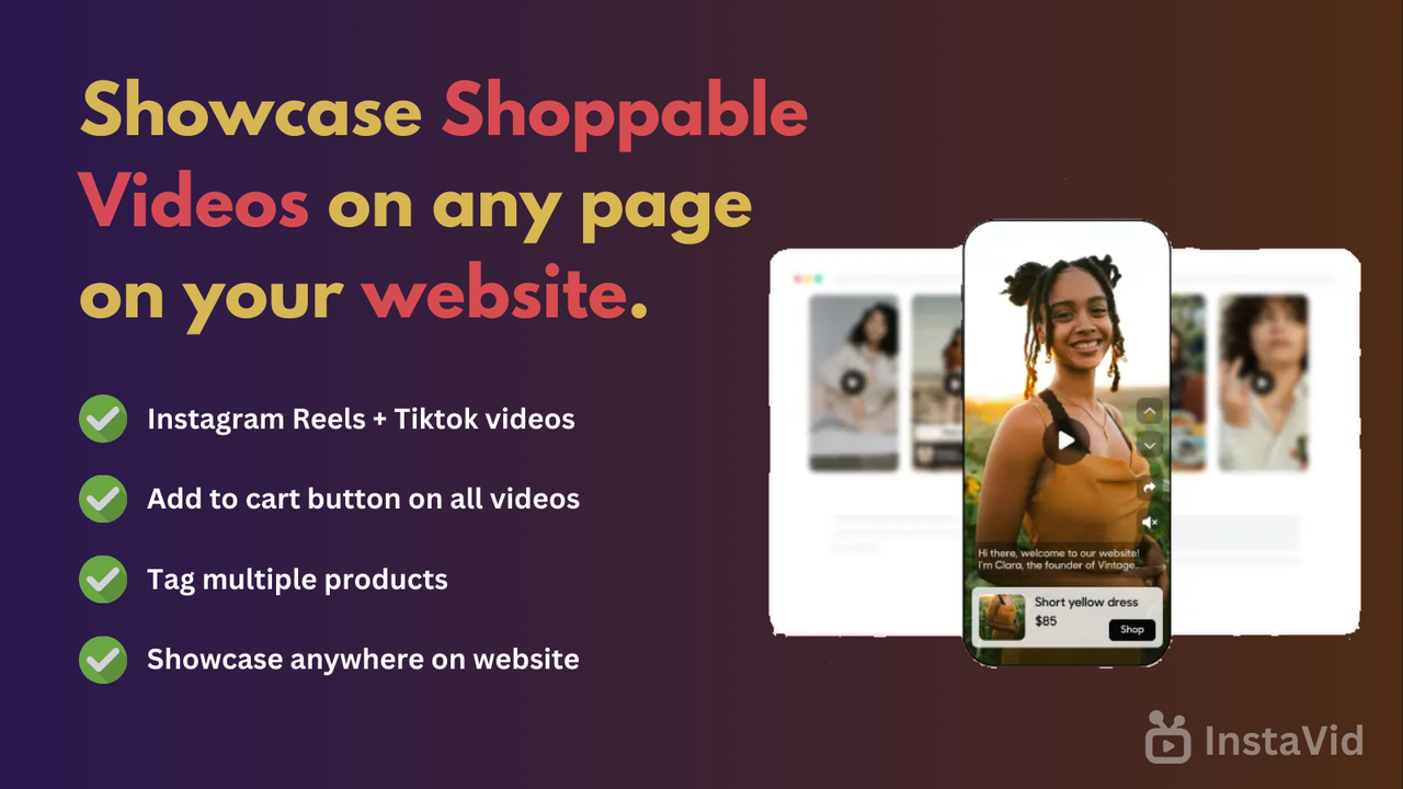 Shoppable Videos + Insta Reels Screenshot