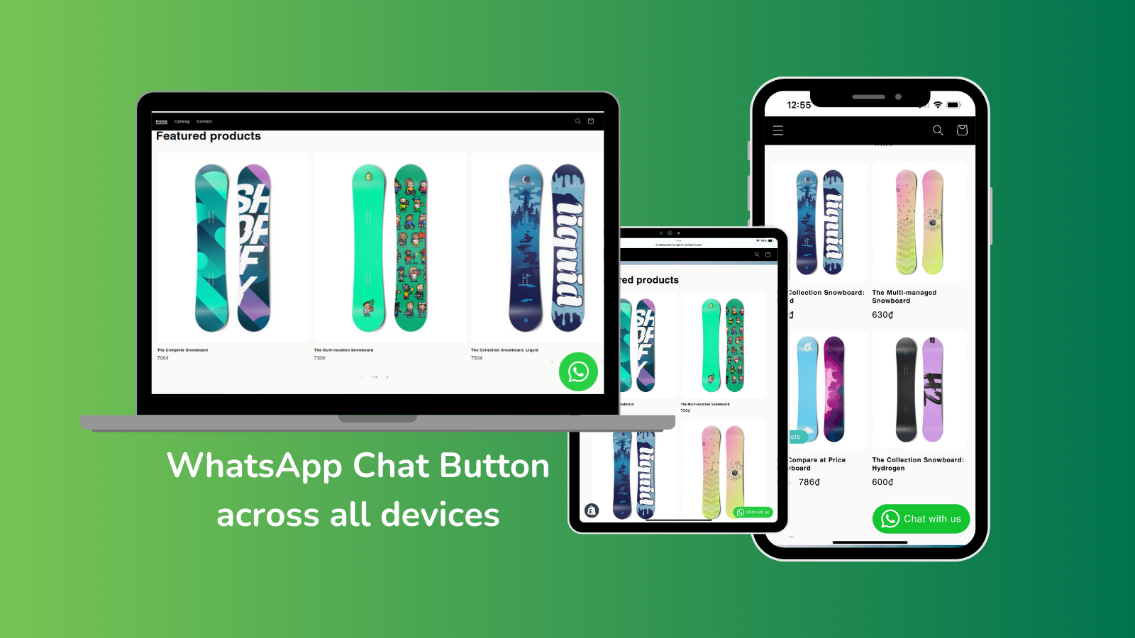 Ícone do chat do WhatsApp em todos os dispositivos