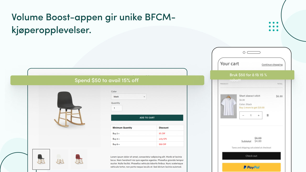 VolumeBoost-appen gir full BFCM-merchantsopplevelse.