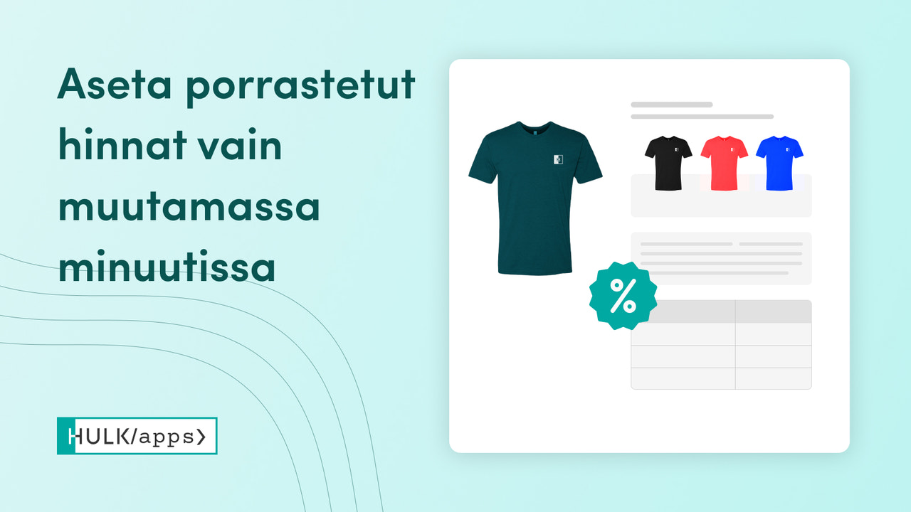 Shopify VolumeBoost -sovellus HulkAppsilta.