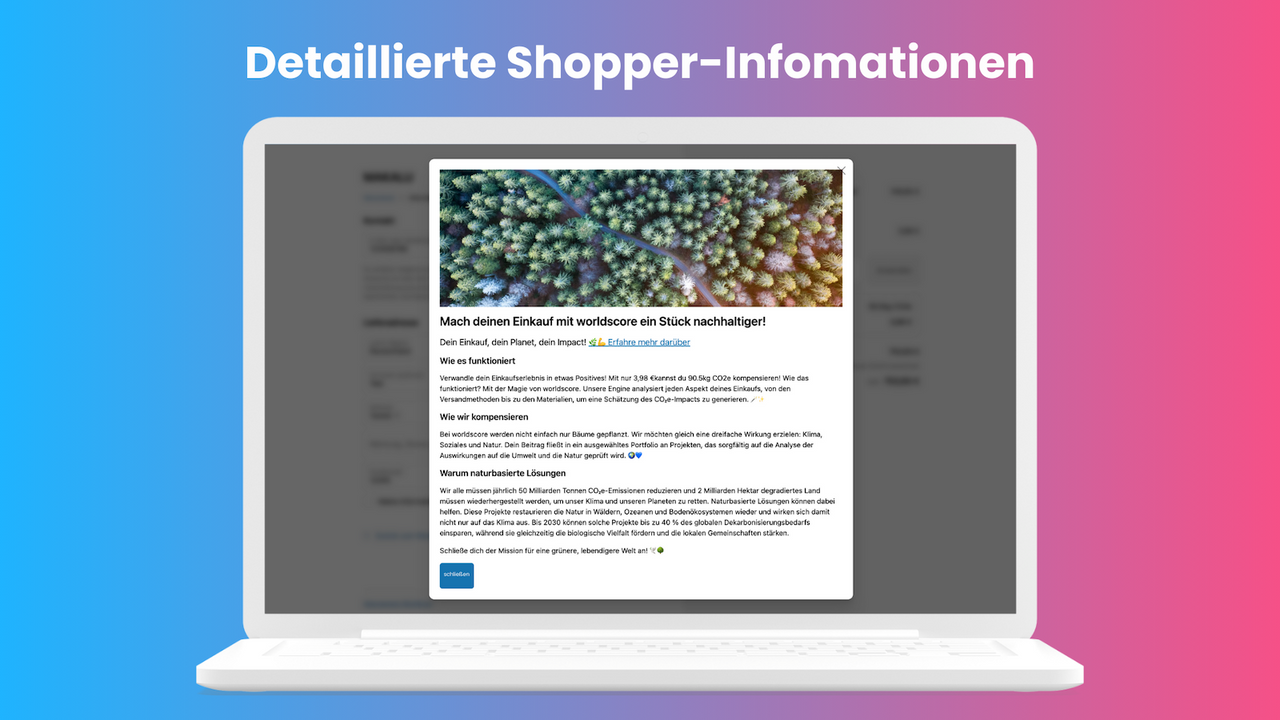 Detaillierte Shopper Informationen