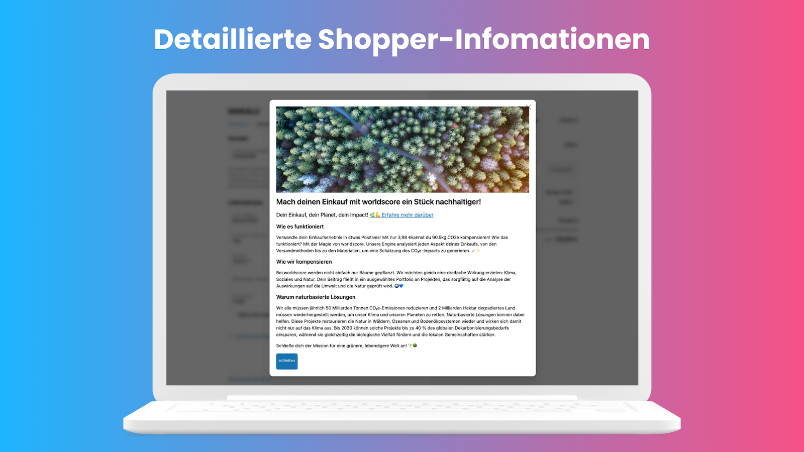 Detaillierte Shopper Informationen