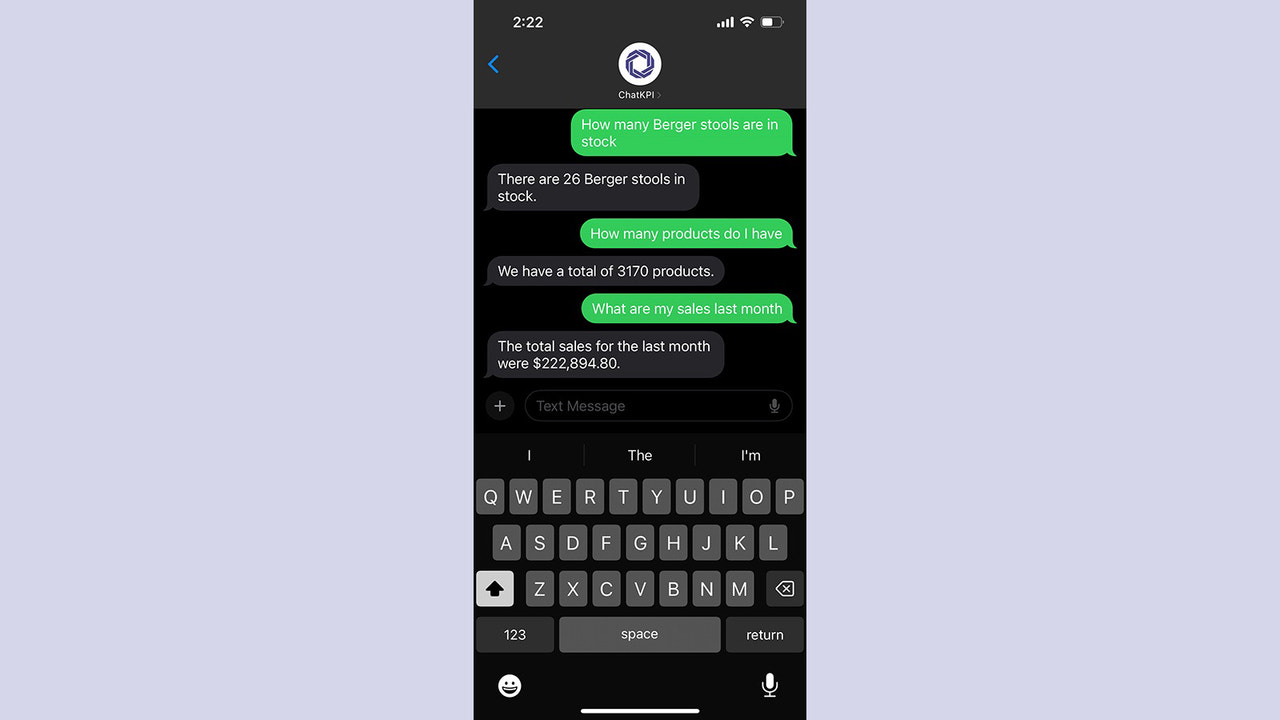 ChatKPI - Chat texte mobile