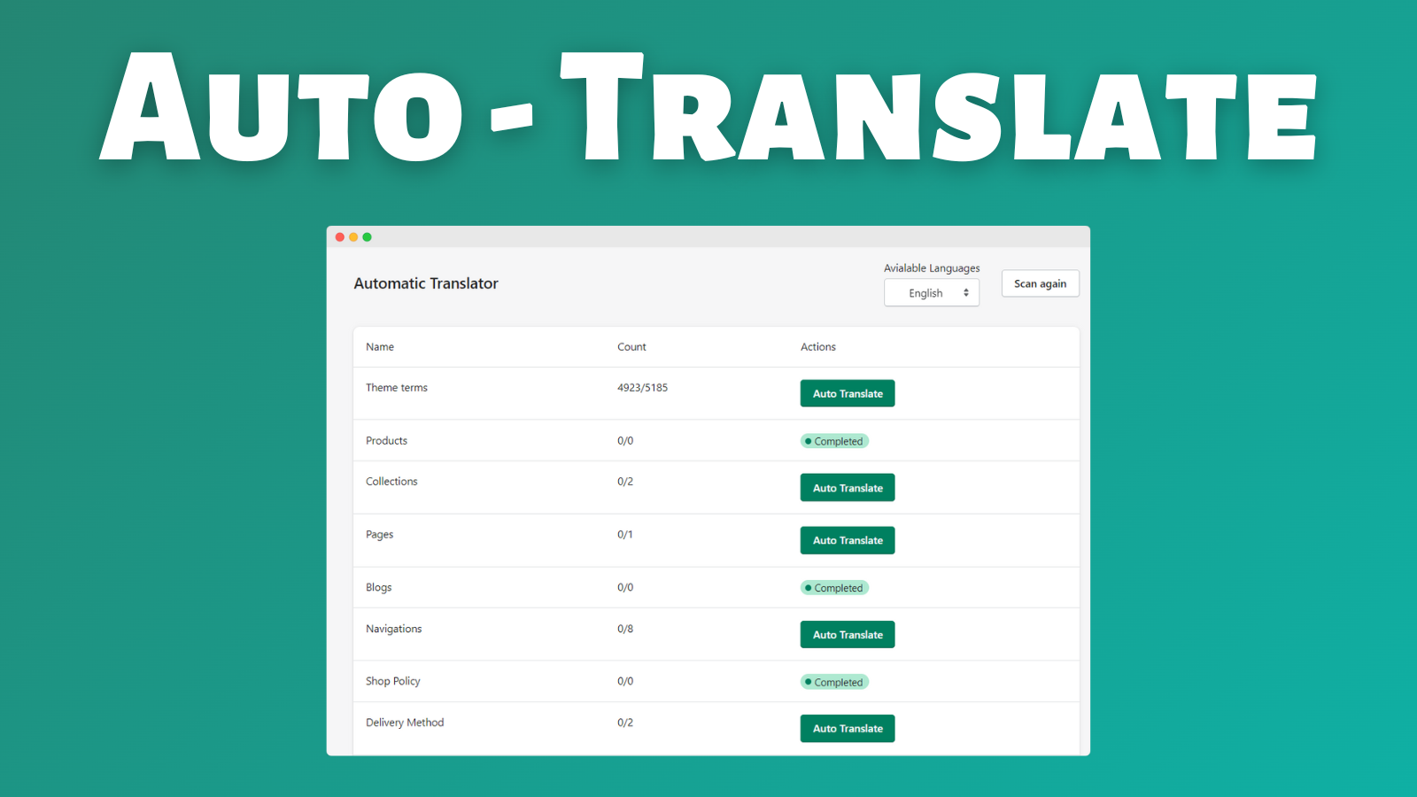 RTL Master: Traducción automática de Shopify en árabe | תרגום אוטומטי