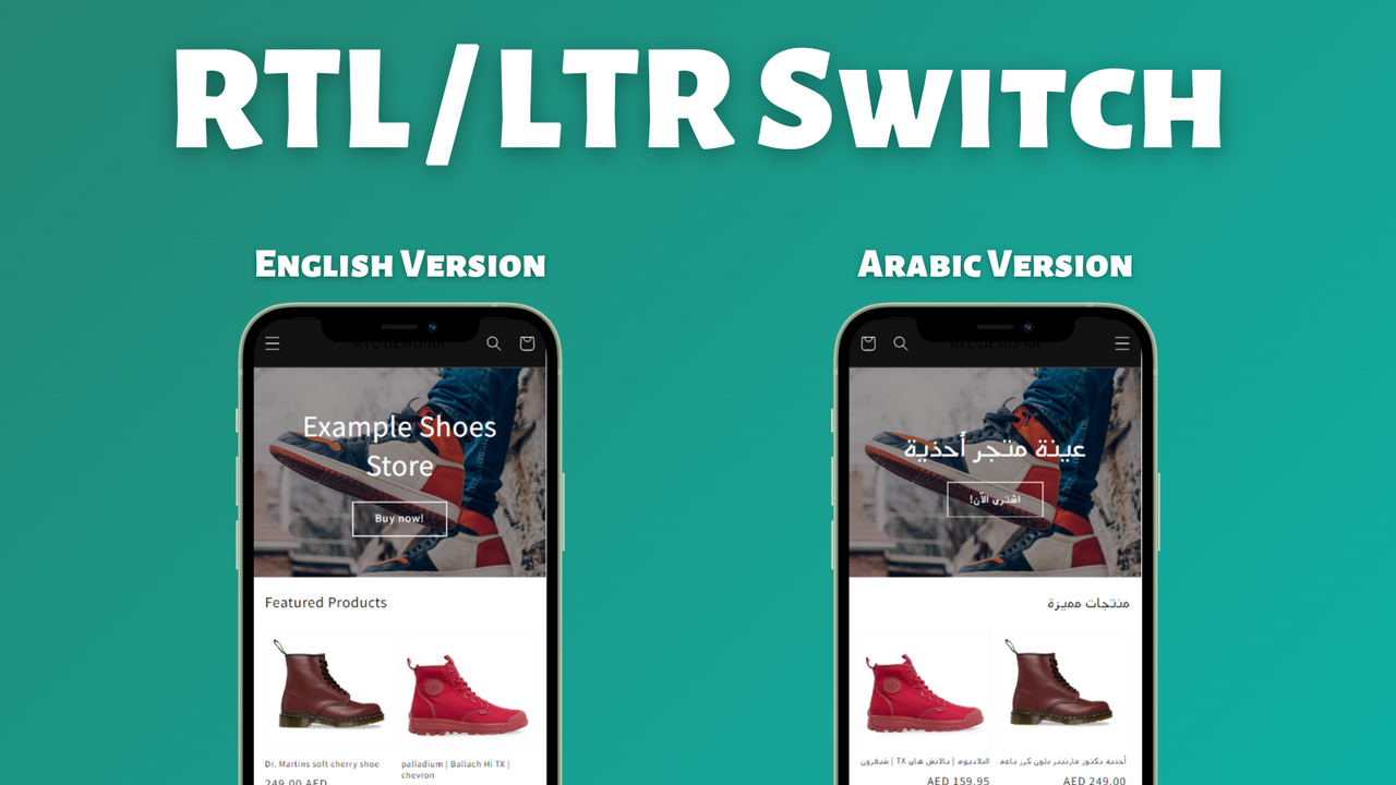 RTL Master: Ändern des RTL/LTR Layouts