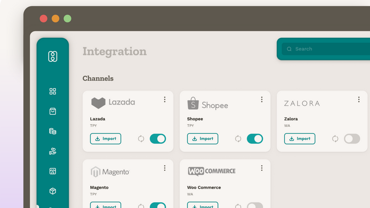 Hubbed Multi‑Channel Ecommerce Screenshot