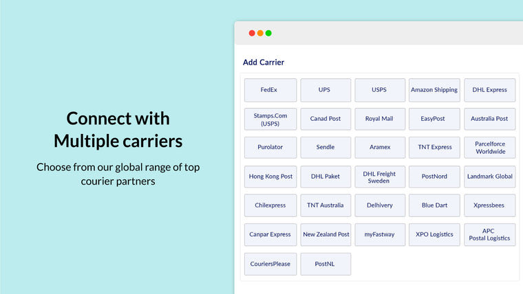 PH MultiCarrier Shipping Label Screenshot