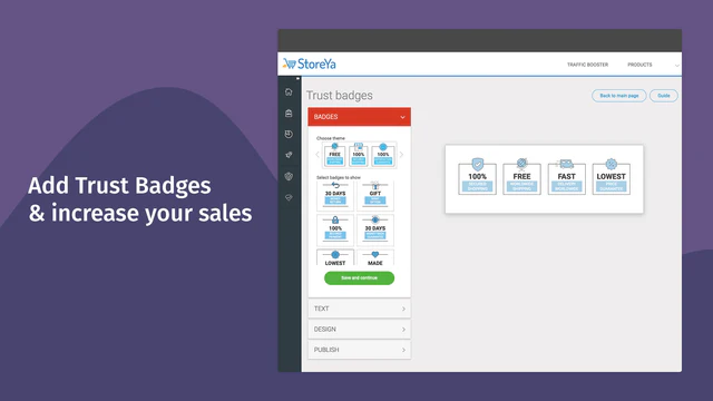 Add Trust Badges & increase your sales