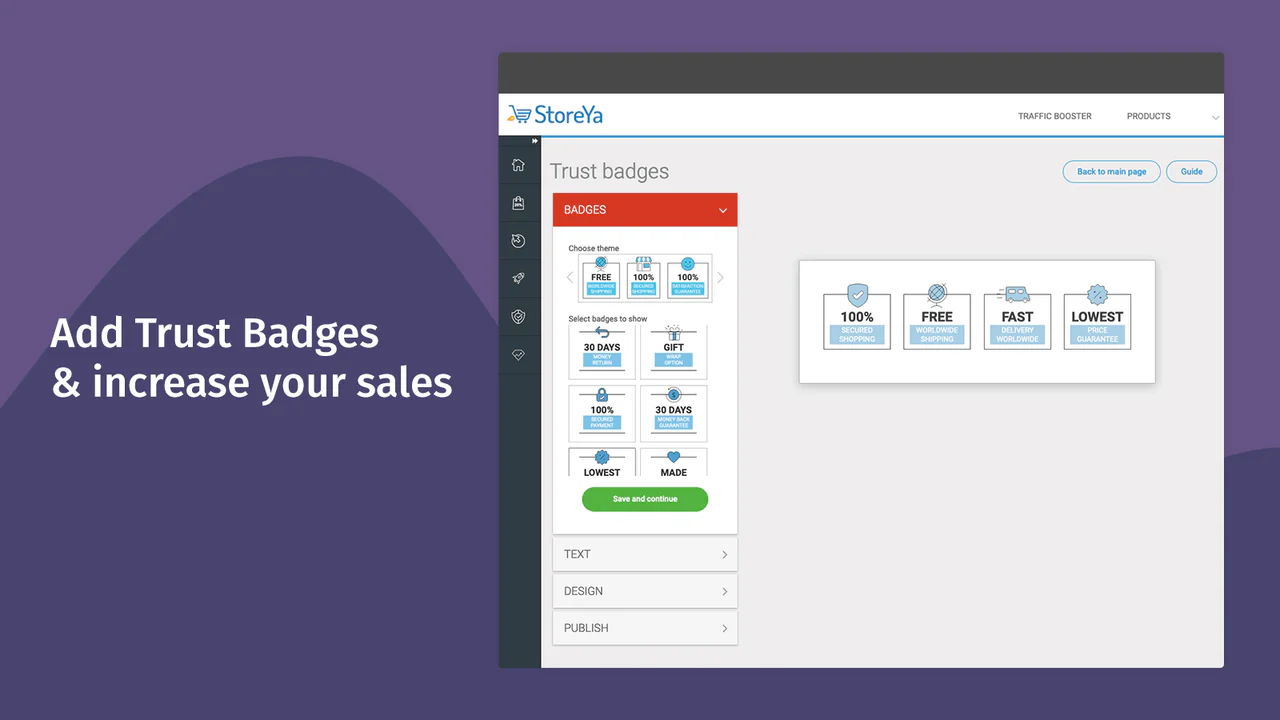 Add Trust Badges & increase your sales