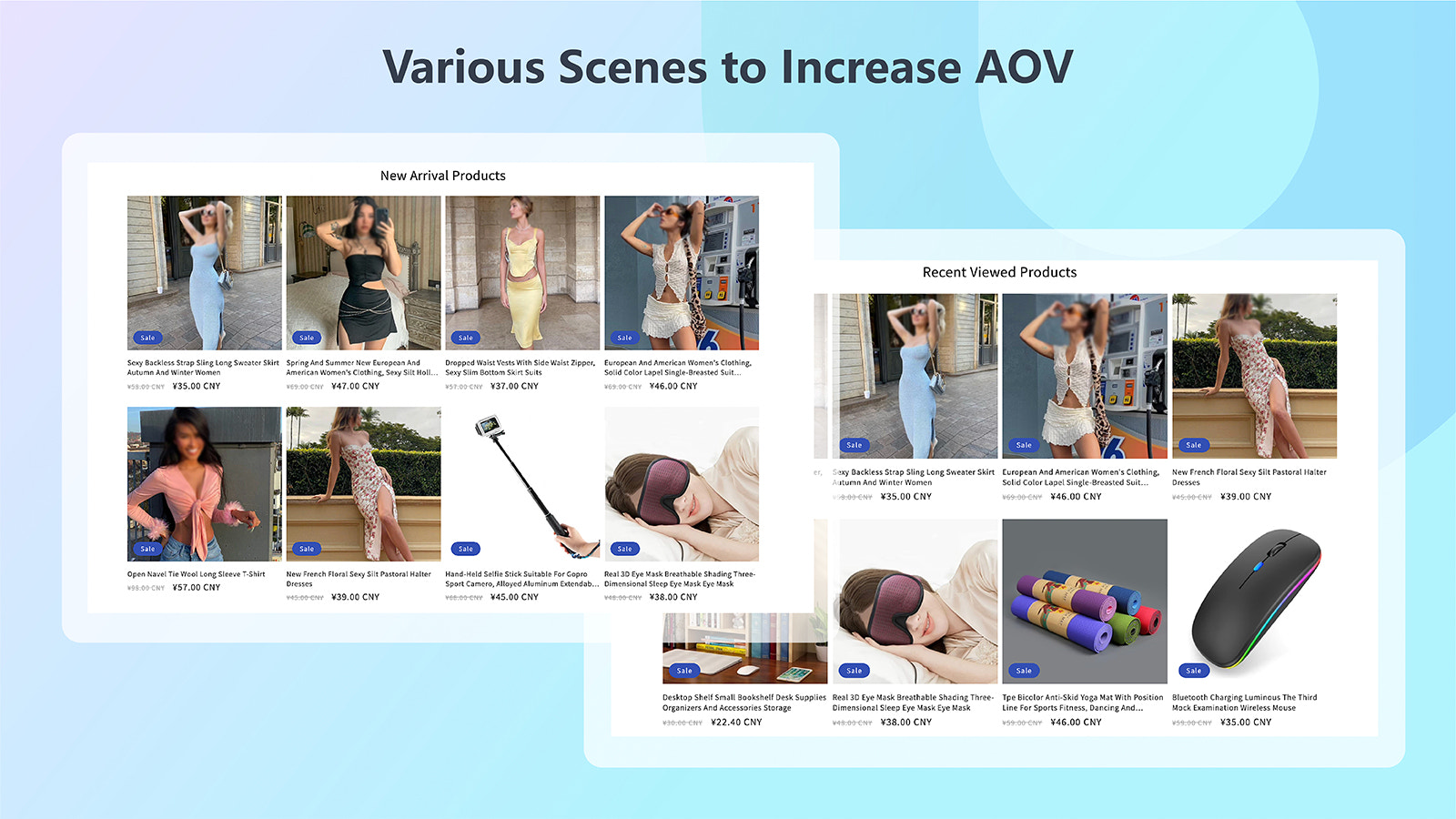 Various Scenes to Increase AOV