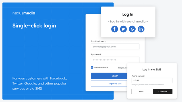 Single click social login for your customers with Facebook, etc