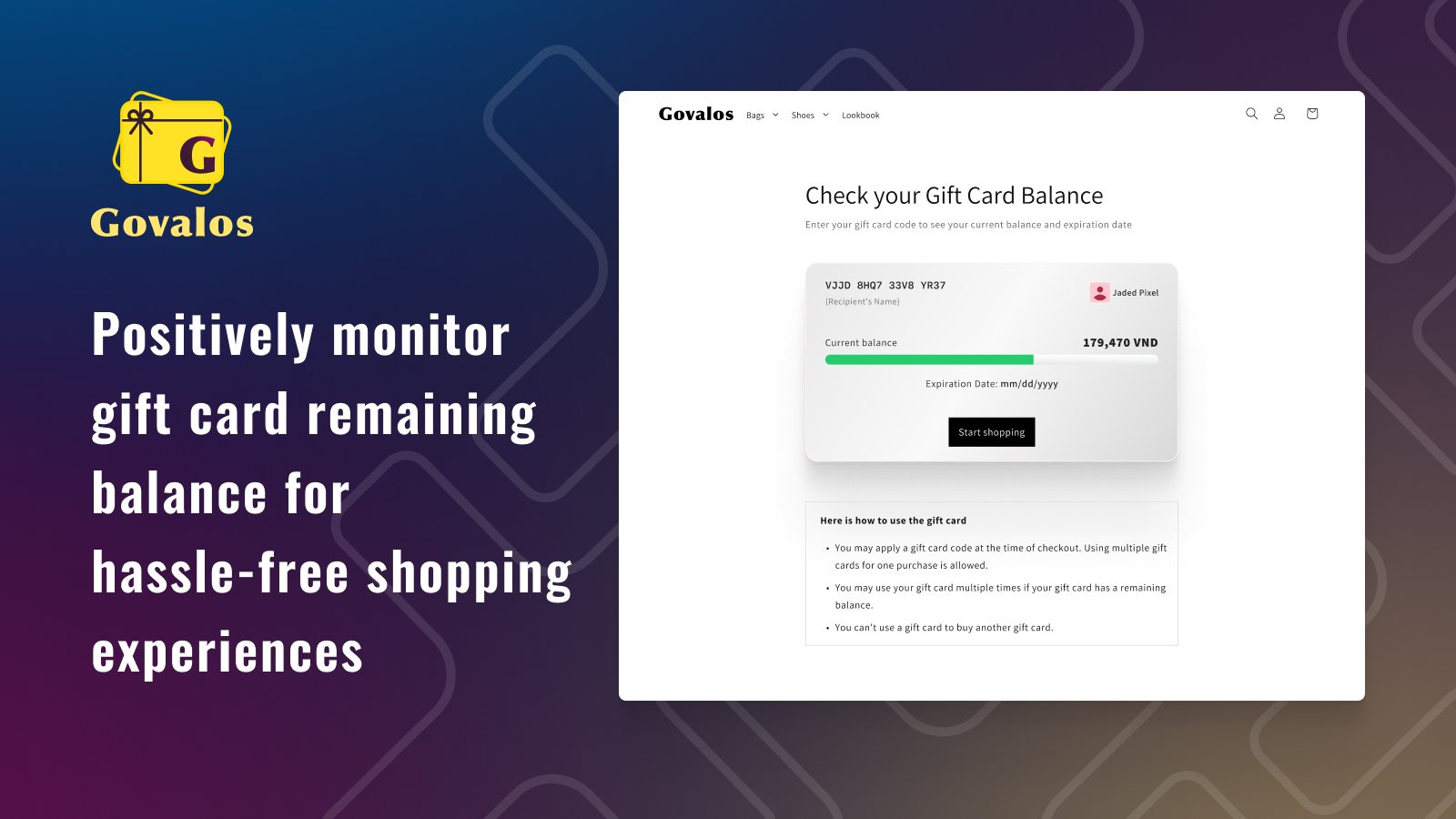 Monitor gift card balance for hassle-free shopping experiences