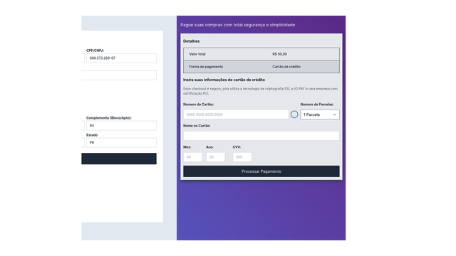 processe pagamentos com io pay