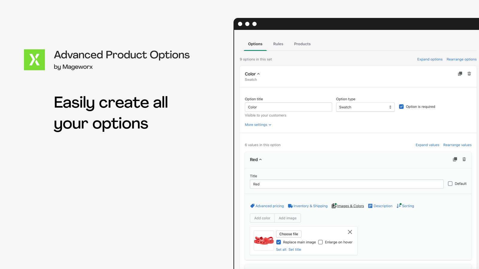 Advanced Product Options Shopify App Store