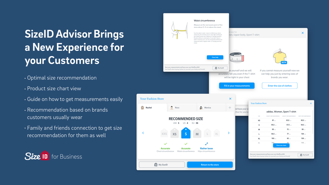 SizeID Advisor Brings a New Experience for your customers 