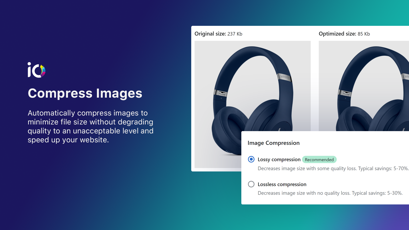 Optimiseur d'images : compressez les images pour accélérer votre boutique