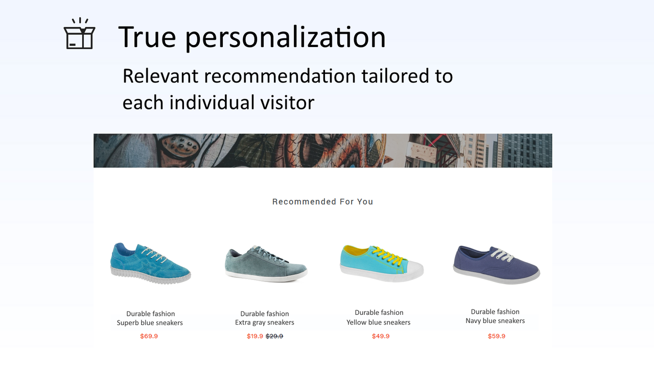 Real-time relevant product recommendations