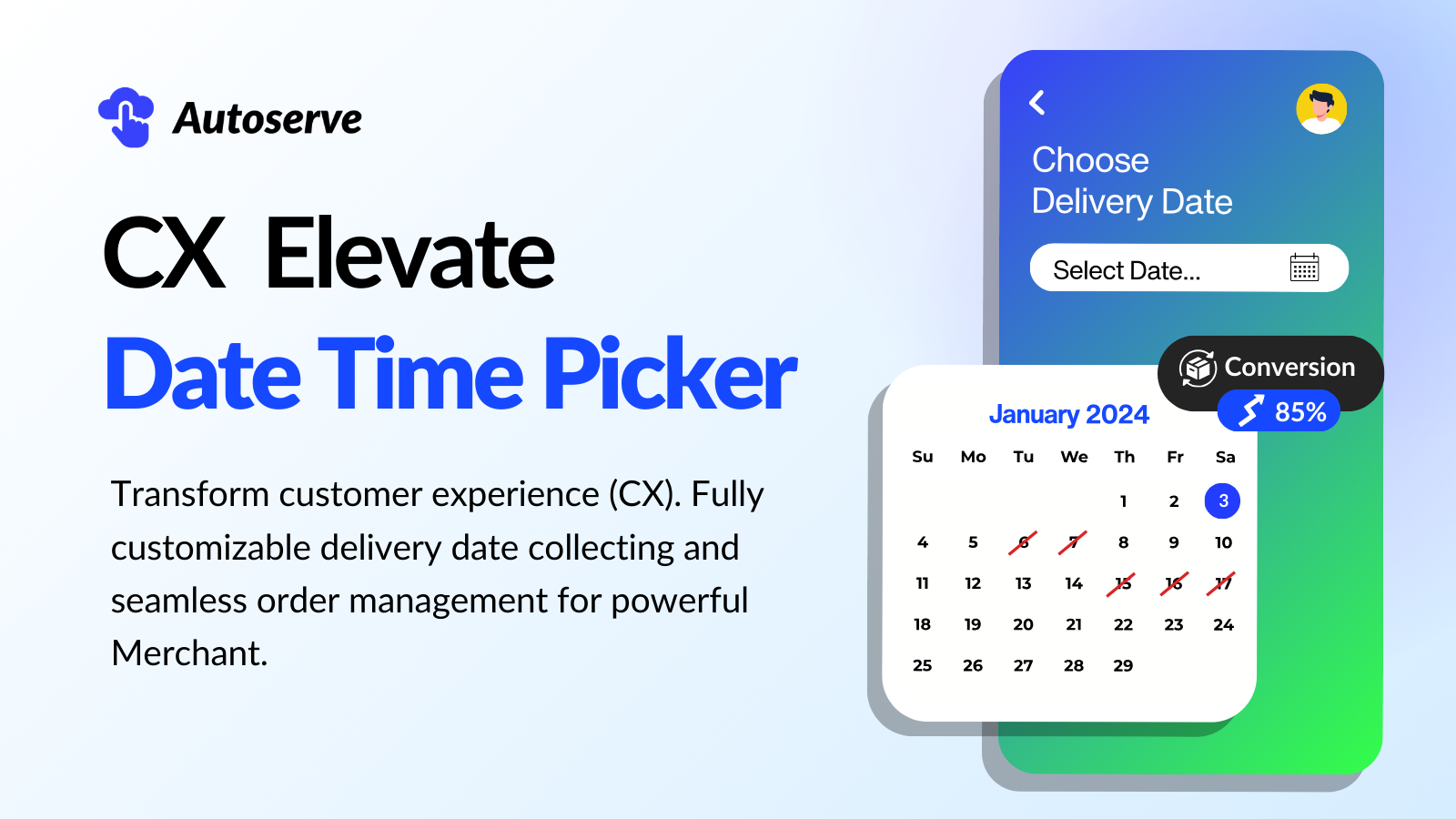 CX Elevate: Date Time Picker Screenshot