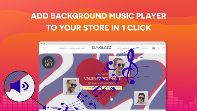 Play your own background music/audio/song in your store