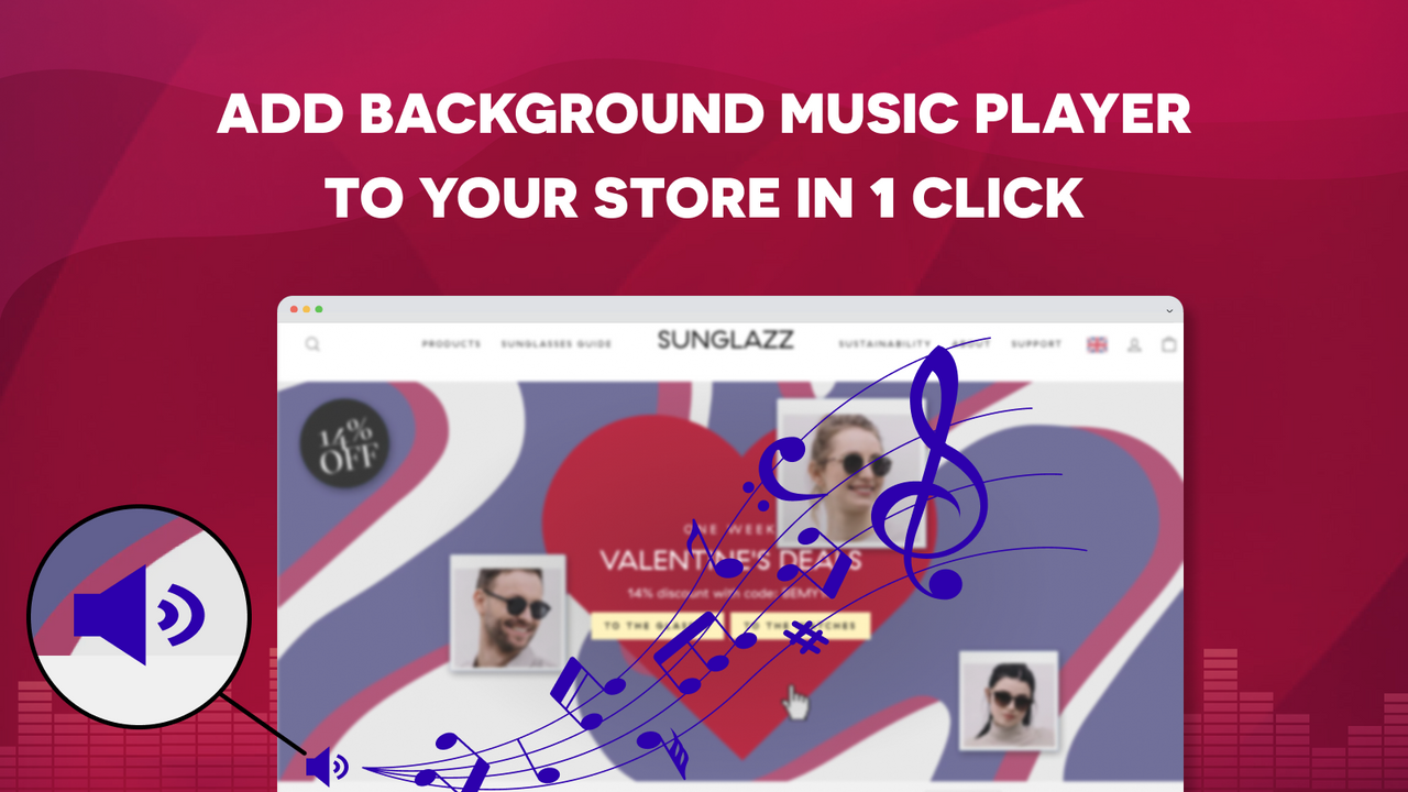 Jouez votre propre musique de fond/audio/chanson dans votre magasin