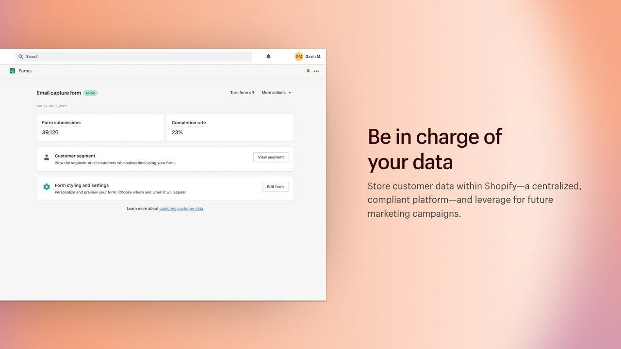 See how your form is performing with key metrics