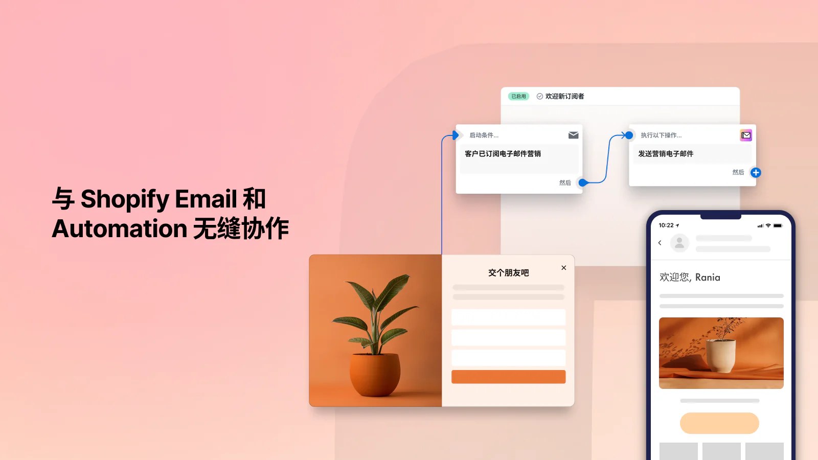 与 Shopify Email 和 Automation 无缝协作