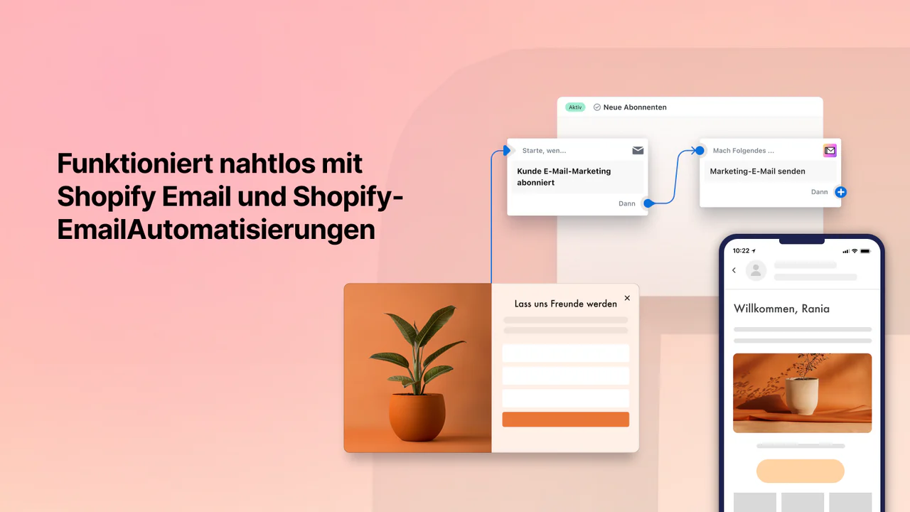 Funktioniert mit Shopify Email und Email Automatisierungen