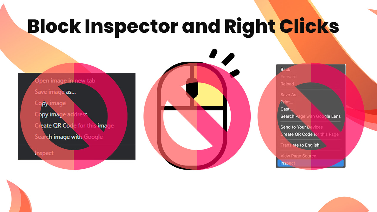 Bloquea Inspector y Clicks Derechos