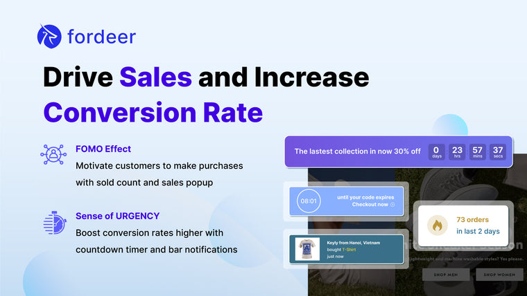 Fordeer: Sales Pop Up ‑ Popups Screenshot