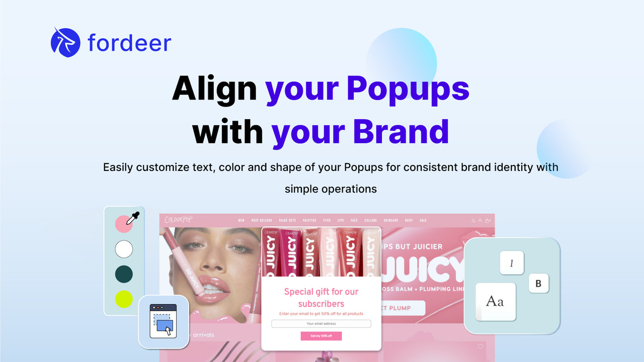 Aangepaste pop-up, bouwer pop-up.